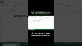 Pasos para hacer una nomina de empleados en excel #excel #exceltips #contabilidad #nomina