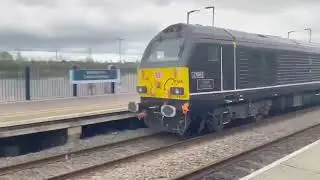 67021 and 67006 pass through Oxford Parkway en route to Hinksey sidings 5Z55 3/4/2024 12:24pm