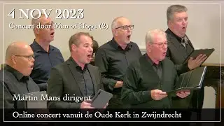 Concert door Men of Hope vanuit de Oude Kerk in Zwijndrecht (2)