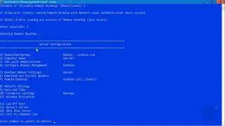 Configure Server Core using Sconfig