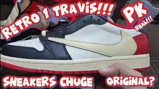 te enseño el NUEVO RETRO 1 TRAVIS PK REAL MEJOR QUE G5 SNEAKERS CHUGE PROVEED0R DIRECTO de CHINA!!!