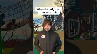 When the bully tried to impress a girl 😳 #comedy #shorts