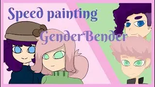 SPEED PAINTING | GENDERBEND【Hinna & Jazz】