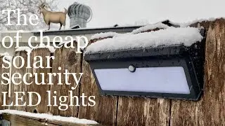 BAXIA solar motion sensor security LED lights review