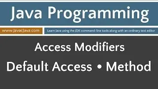Learn Java Programming - Default (Package-Private) Access Applied to a Method