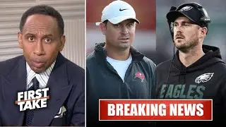 FIRST TAKE | Stephen A. Smith BREAKING: Eagles hire Grizzard as pass game coordinator, Mannion as OC
