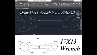 How to draw wrench in #autocad  #2d "Siraj Muhammad".