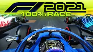 F1 2021 Gameplay - Silverstone 100% Race (Fernando Alonso Alpine Gameplay)