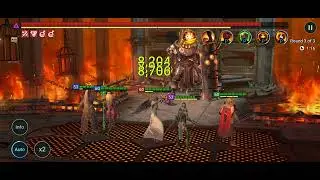 Raid:Shadow Legends- Fire Knight's castle, stage 23 run featuring Zavia, poison explosion