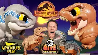 Jurassic World Dominion & Park REAL FX Baby T.REX & Baby BLUE Animatronic Dinosaur Toys!