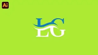 LG Logo Design In Adobeillustrator Letter Logo Design #texttutorials #youtubevideo #Graphics-Actor