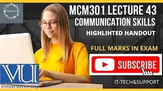 MCM301 Lecture 43 Short by IT-TECH&SUPPORT