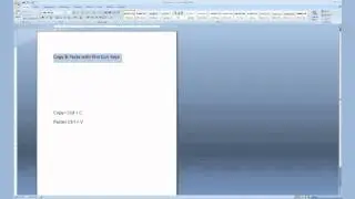 Copy and Paste with Keyboard