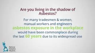 National Asbestos Helpline - Video Infographic