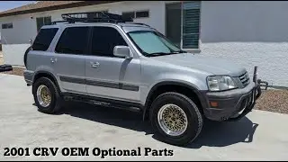 2001 Honda CRV Gets OEM Parts Added - Nerf Bars Roof Rack and New Wheels - Volk Racing
