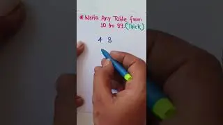 Write any Tablet from 10 to 99 (100 % Working Tricks)