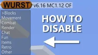 How To Disable TabGUI - Wurst Client