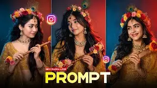 Instagram Trending Radha Look Ai Photo Editing | ChatGPT Photo Editing Prompt | Radha Photo Editing