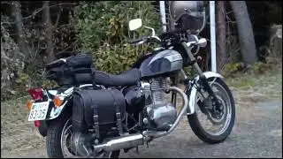 2023年12月5日筑後の山飛形山からのパノラマと　永野芽郁の愛車カワサキ-エストレア