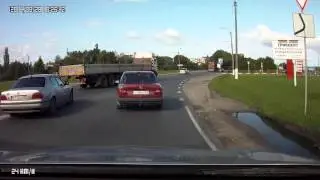 ДТП на Гурьевском кольце(заколдованое место) на окружной города Калининград