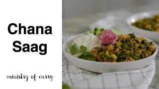 Chana Saag | Curried Chickpeas with Spinach