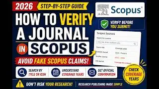 How to Verify a Scopus Indexed Journal (2026) | Official Method | Avoid Fake Scopus Journals