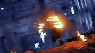 Фаер шоу на заброшке. FPV Fire Show