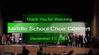 Middle School Winter Choir Concert 2024