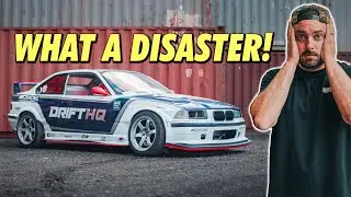 Adam LZ E36 arrives & car DAMAGED at event...
