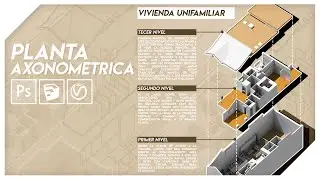 Photoshop para arquitectos | Planta axonométrica 3D | Imagina 3D