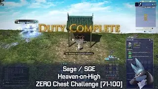 FFXIV SGE HoH Solo ZERO Chest Challenge Run CLEAR!