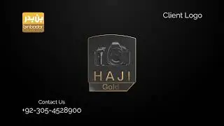 Haji Gold 3D logo Animation