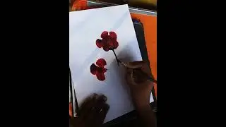 Easy flower painting / great flower art/😍😱😍 #short #Ashortaday #sonamartwork