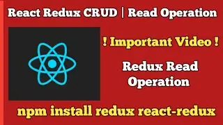 #1 React Redux CRUD Operation | Read Operation | How To Fetch Data in Redux | Redux Using Hooks