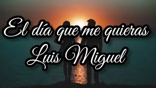 El día que me quieras - Luis Miguel - Letra