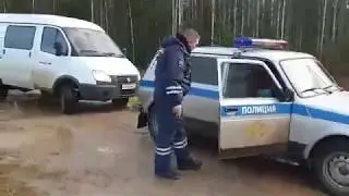 Шиес. Росгвардия и полиция на страже помойки.