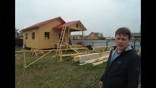 Одноэтажный каркасный дом 7 на 7 метров. Утепление стен для ПМЖ