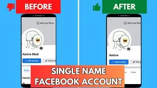How To Set One Name On Facebook (2023)