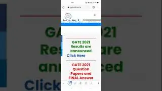 GATE 2021 RESULT OUT CUT OFF 36 FOR GEN.