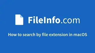 How to search by file extension in macOS