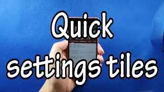 Quick settings tiles (Touch Protector)