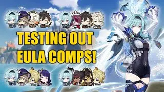 How High Can Eula Nuke in Different Comps? C0 Eula Burst Showcase Genshin 3.8