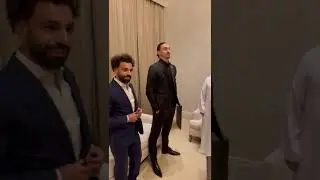 Zlatan Ibrahimovic with Mo Salah and Sergio Ramos at Globe Soccer Awards 2022
