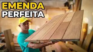 Como EMENDAR TÁBUAS com alma oculta de madeira #wood #woodworking #diy