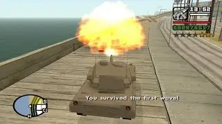 Turf Wars (Gang Wars) with a Rhino Tank - GTA San Andreas