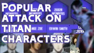 Most Popular Attack on Titan Characters