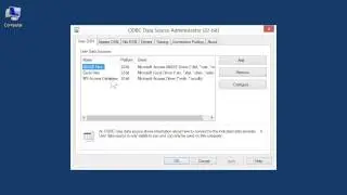 Windows 8.0 Professional - Use ODBC Data Source Administrator