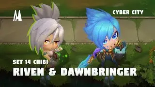 CHIBI RIVEN & DAWNBRINGER | FINISHER, BOOM, EMOTES | TFT SET 14
