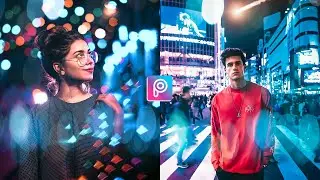 Night photos | How to edit, basic tips and tricks | How to add bokeh and lighting in PicsArt