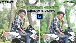 Glowing Green Colour Tone | #lightroom #retouching #glowing #green #colorgrading